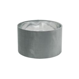 ValueLights Reni Pale Grey Velvet with Chrome Inner Easy Fit Ceiling Lamp Shade - Size: Medium - thumbnail 6