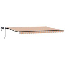 Berkfield Home Manual Retractable Awning with LED Multicolour Stripe 500x300 cm - thumbnail 4