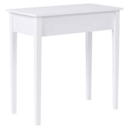 Wyld and Coco Console Table White MDF with Two Drawers 75 x 40 cm - thumbnail 6