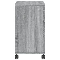 Berkfield Home Side Table with Wheels Grey Sonoma 50x30x55 cm Engineered Wood - Size: 50 x 30 x 55 cm - thumbnail 6