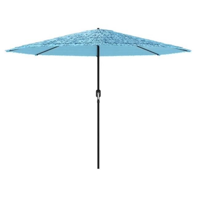 Berkfield Home Durable Garden Parasol with Steel Pole Blue 388x388x248 cm - Size: 388 x 388 x 248 cm - image 1