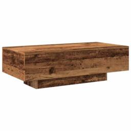 Berkfield Home Coffee Table Old Wood 100x49.5x31 cm Engineered Wood in Brown - thumbnail 7
