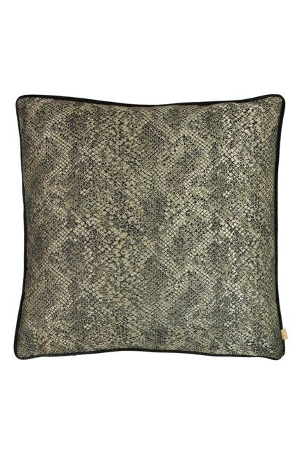 KAI Viper Metallic Snakeskin Piped Cushion in Bronze - Size: 50 cm x 50 cm - image 1