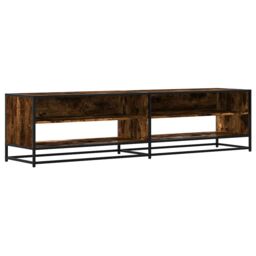 Berkfield Home TV Cabinet Smoked Oak 180.5x40x46 cm Engineered Wood in Brown - thumbnail 2