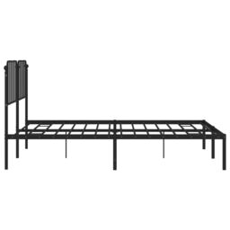 Berkfield Home Metal Bed Frame with Headboard Black 183x213 cm - thumbnail 6