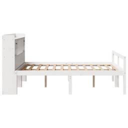 Berkfield Home Bed Frame w/Drawers Frame Sonoma Oak 120x190 cm Small Double in White - Size: King - thumbnail 5