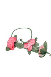 Living and Home 4 Pack Artificial Flower Silk Peony Hanging Vine Garland in Pink - thumbnail 6