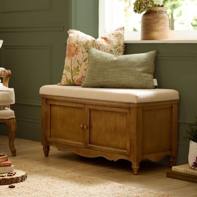 Voyage Maison Rosalie Wooden Bench in Beige - image 1
