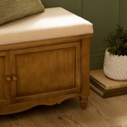 Voyage Maison Rosalie Wooden Bench in Beige - thumbnail 5
