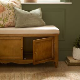 Voyage Maison Rosalie Wooden Bench in Beige - thumbnail 3