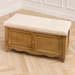 Voyage Maison Rosalie Wooden Bench in Beige - thumbnail 7
