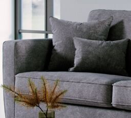 The Great Sofa Company Jackson Chenille Snuggle Chair in Grey - Size: Armchair - thumbnail 4