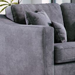 The Great Sofa Company Jackson Chenille Snuggle Chair in Grey - Size: Armchair - thumbnail 3