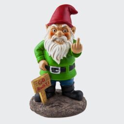 Menkind BigMouth Go Away Gnome Cheeky Garden Guardian - thumbnail 2