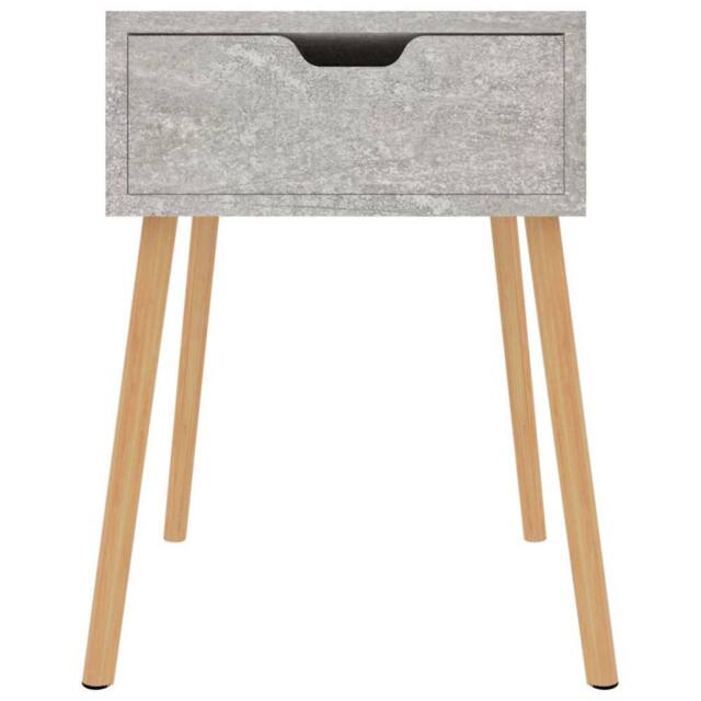 Berkfield Home Elegant Bedside Cabinets 2 pcs Concrete Grey 40x40x56 cm Engineer - Size: 40 x 40 x 56 cm - image 1