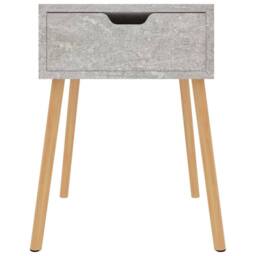 Berkfield Home Elegant Bedside Cabinets 2 pcs Concrete Grey 40x40x56 cm Engineer - Size: 40 x 40 x 56 cm - thumbnail 1