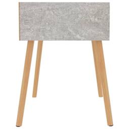 Berkfield Home Elegant Bedside Cabinets 2 pcs Concrete Grey 40x40x56 cm Engineer - Size: 40 x 40 x 56 cm - thumbnail 4