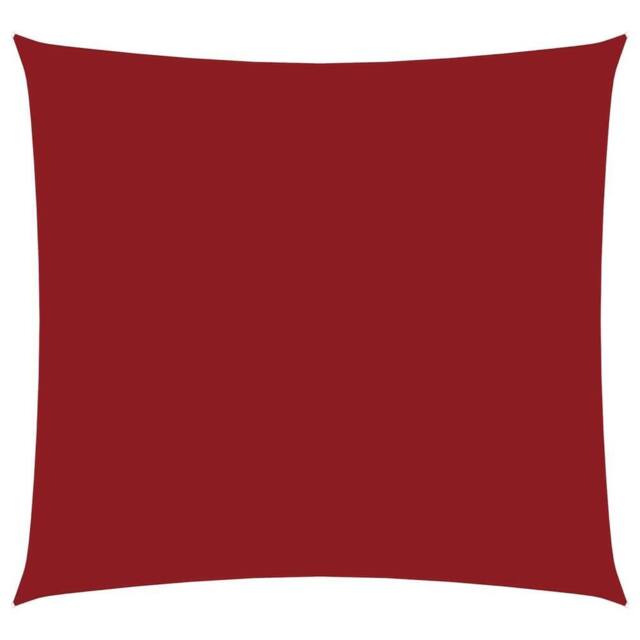 Berkfield Home Sunshade Sail Oxford Fabric Square 5x5 m Red - image 1