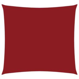 Berkfield Home Sunshade Sail Oxford Fabric Square 5x5 m Red - thumbnail 1