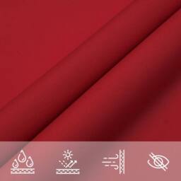 Berkfield Home Sunshade Sail Oxford Fabric Square 5x5 m Red - thumbnail 7