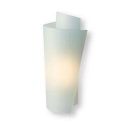 Netlighting Vetro 1 Light Indoor Wall Light Satin Steel Acid Glass in Grey