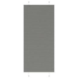 Berkfield Home Pleated Blind Anthracite 95x200 cm Fabric Width 94.4 cm Polyester in Dark Grey - thumbnail 2