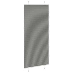Berkfield Home Pleated Blind Anthracite 95x200 cm Fabric Width 94.4 cm Polyester in Dark Grey - thumbnail 1