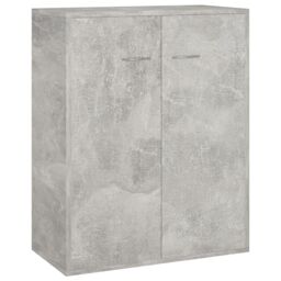 Berkfield Home Sideboard Concrete Grey 60x30x75 cm Engineered Wood - Size: 60 x 30 x 75 cm - thumbnail 2