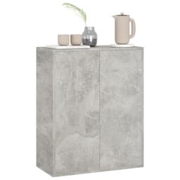 Berkfield Home Sideboard Concrete Grey 60x30x75 cm Engineered Wood - Size: 60 x 30 x 75 cm - thumbnail 4