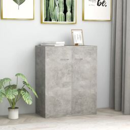 Berkfield Home Sideboard Concrete Grey 60x30x75 cm Engineered Wood - Size: 60 x 30 x 75 cm - thumbnail 1