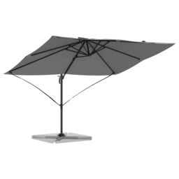 Berkfield Home Cantilever Umbrella Anthracite Polyester, Powder-Coated Steel Large - thumbnail 3
