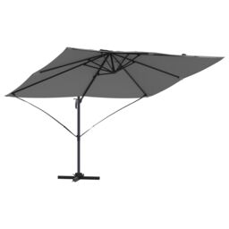 Berkfield Home Cantilever Umbrella Anthracite Polyester, Powder-Coated Steel Large - thumbnail 2
