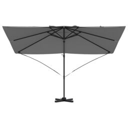 Berkfield Home Cantilever Umbrella Anthracite Polyester, Powder-Coated Steel Large - thumbnail 5