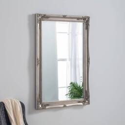 Yearn Mirrors French Style Carved Mirror Silver 116x90cm - Size: 116x90 cm - thumbnail 2
