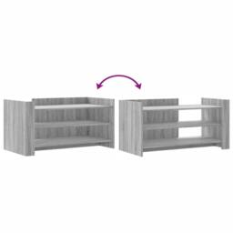 Berkfield Home Coffee Table Grey Sonoma 100x50x50 cm Engineered Wood - Size: 100 x 50 x 50 cm - thumbnail 7