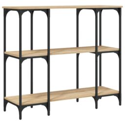 Berkfield Home Console Table Sonoma Oak 102x35x90 cm Engineered Wood in Brown - Size: 102 x 35 x 90 cm - thumbnail 6