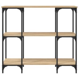 Berkfield Home Console Table Sonoma Oak 102x35x90 cm Engineered Wood in Brown - Size: 102 x 35 x 90 cm - thumbnail 4