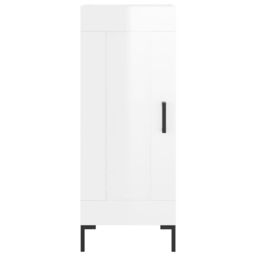 Berkfield Home Sideboard High Gloss White 34.5x34x90 cm Engineered Wood - thumbnail 5