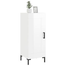 Berkfield Home Sideboard High Gloss White 34.5x34x90 cm Engineered Wood - thumbnail 3