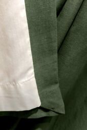 Fusion 'Sorbonne' 100% Cotton Light Filtering Plain Dyed Eyelet Curtains in Bottle Green - Size: 117 cm width x 137 cm drop - thumbnail 4