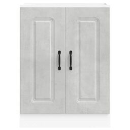 Berkfield Home Sink Base Cabinet Kalmar Concrete Grey 60x46x81.5 cm Engineered Wood - thumbnail 4