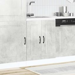 Berkfield Home Sink Base Cabinet Kalmar Concrete Grey 60x46x81.5 cm Engineered Wood - thumbnail 3