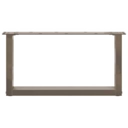 Berkfield Home Coffee Table Legs U-Shaped 2 pcs Natural Steel 60x(30-31) cm Steel in Brown - thumbnail 5