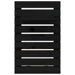 Berkfield Home Beautiful Wall-mounted Bedside Shelves 2 pcs Black Solid Wood Pine - thumbnail 6