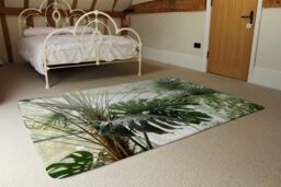 Benjamin Tate Design Green Plants In Botanical Garde Designer Rug in Natural - Size: Large - thumbnail 3