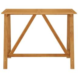 Berkfield Home Garden Bar Table 140x70x104 cm Solid Acacia Wood in Brown - Size: 140 x 70 x 104 cm - thumbnail 2