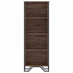 Berkfield Home Bookcase Brown Oak 50x31x137.5 cm Engineered Wood - thumbnail 4
