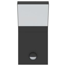 Berkfield Home Outdoor LED Wall Lights with Sensors 2pcs Black Die-cast Aluminium - thumbnail 5