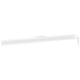 Berkfield Home Decorative Wall Shelves 2 pcs High Gloss White 115x9x3 cm - Size: 115 x 9 x 3 cm - thumbnail 9