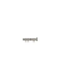 New Edge Blinds 25-28mm Stud End Metal Curtain Pole Set - Chrome in Metallic Silver - Size: 170 cm - 300 cm